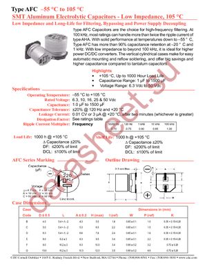 AFC226M50E16T-F datasheet  